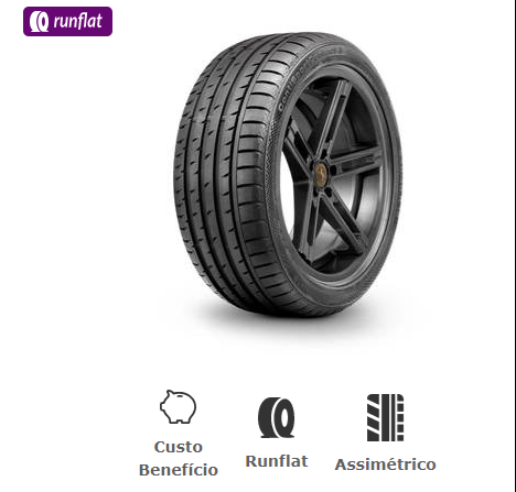 PNEU 245/50R18 100Y CONTINENTAL CONTISPORTCONTACT 3* RUN FLAT