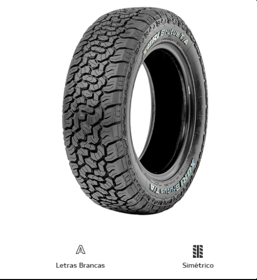 PNEU 205/60R16 92R XBRI BRUTUS T/A Letra Branca