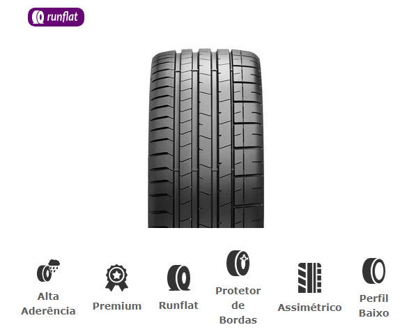 PNEU 225/40R19 93Y PIRELLI PZERO RUNFLAT ORIGINAL BMW